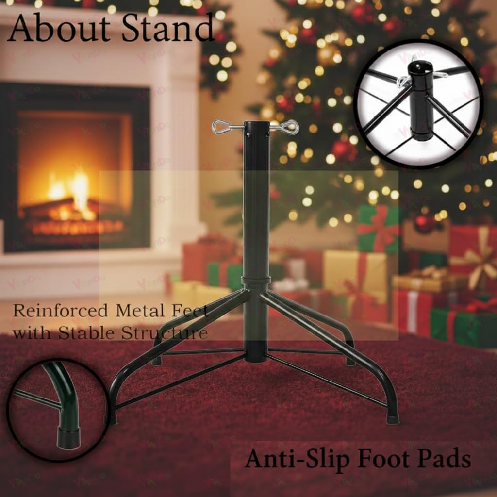 VikriDA 4.5ft Artificial Pine Christmas Tree - Easy Setup! -3