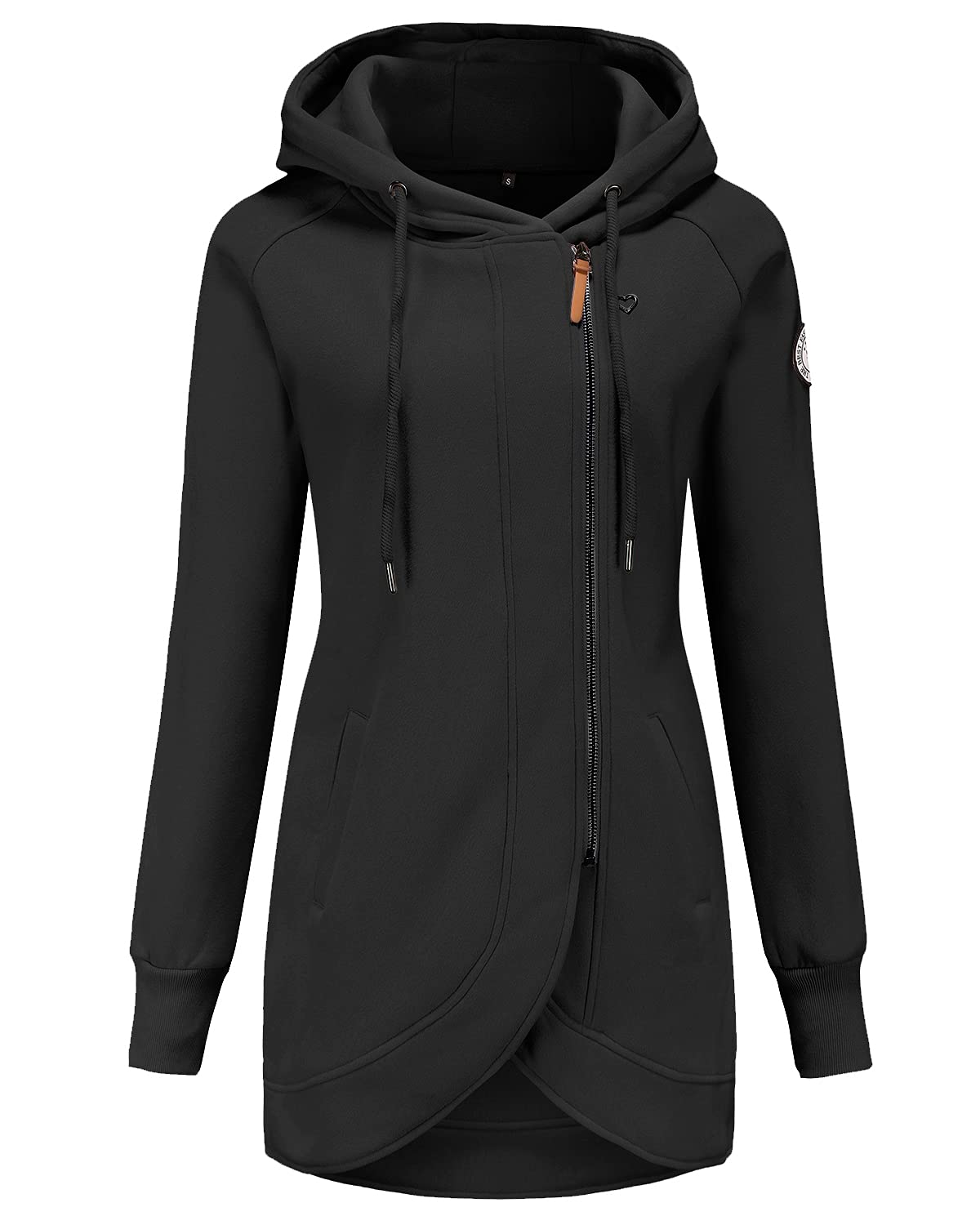 ELFIN Felpa Donna con Cappuccio Invernale Felpe Casual Pullover Sweatshirt Autunno Outwear Hoddy Hoodie