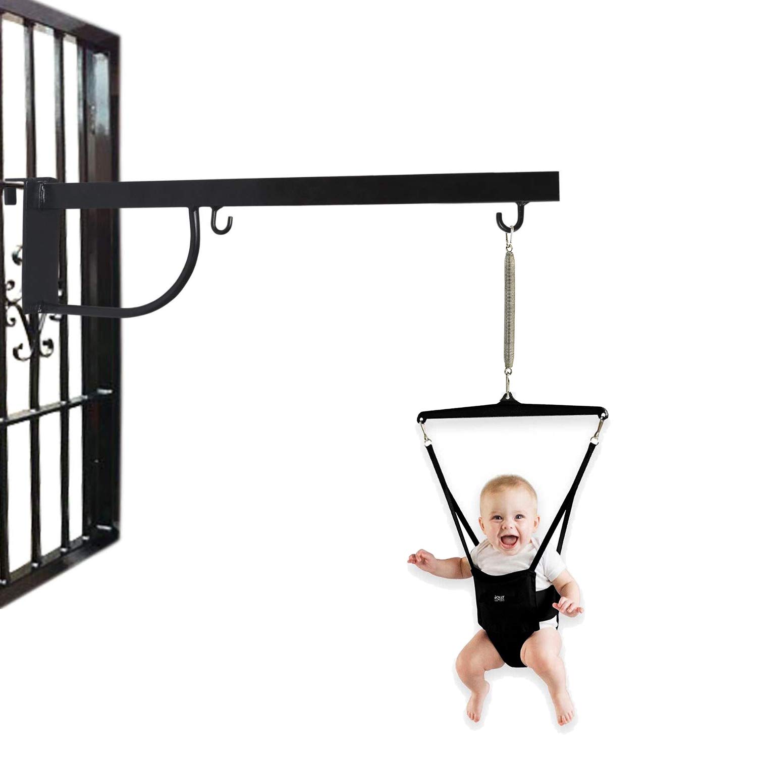 NHR Baby Jumper & Walker, Walk Trainer Baby Exerciser with Door Clamp/with Stand (Carry Capacity : 13KG, Black)