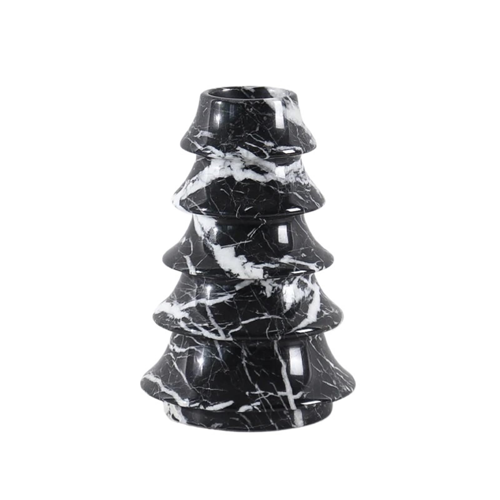 Vase Tree Shape Marble Vase For Living Room Entryway Bookshelf Mantel Table Centerpieces Decorative Xmas Decoration(Color02)