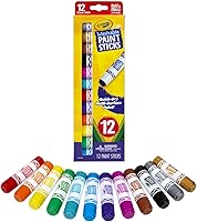 Vista 2 de Crayola Barras de pintura de secado rápido (12 quilates), juego de pintura lavable para niños, suministros de arte y manualidades, multisuperficie