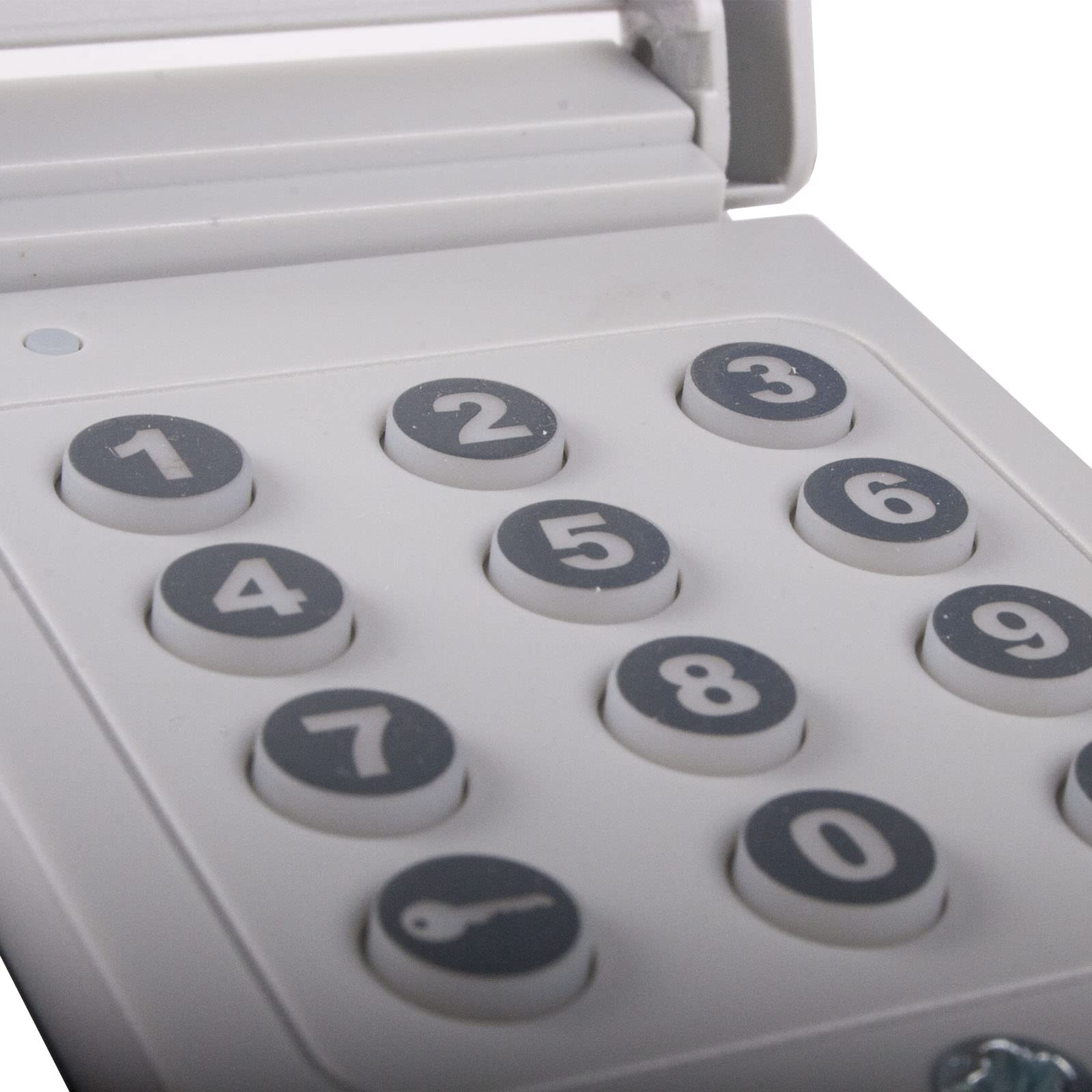 GEBA Cody Compact Clavier à code à 12 touches | filaire avec unité d'évaluation et rabat de protection contre les intempéries | Bouton de code pour portails et barrières
