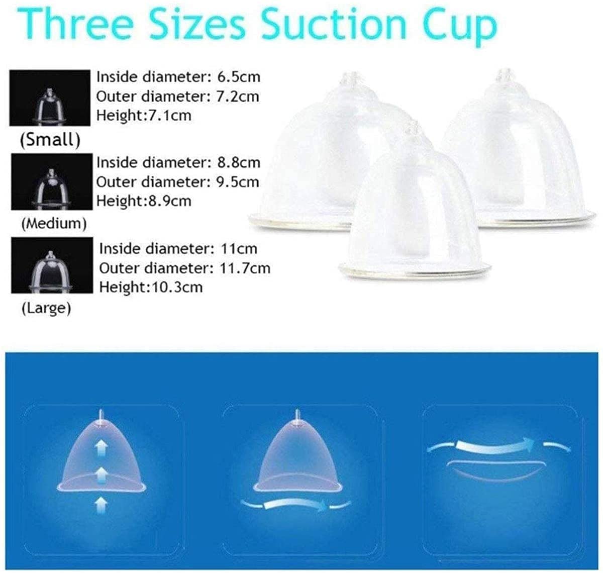 Set per Terapia con Le coppette Set per coppette Set per coppette coppette per Terapia con i Massaggi Coppettazione Vuoto Evacuazione Serbatoio del Gas Senza Vetro Coppettazione sottovuoto
