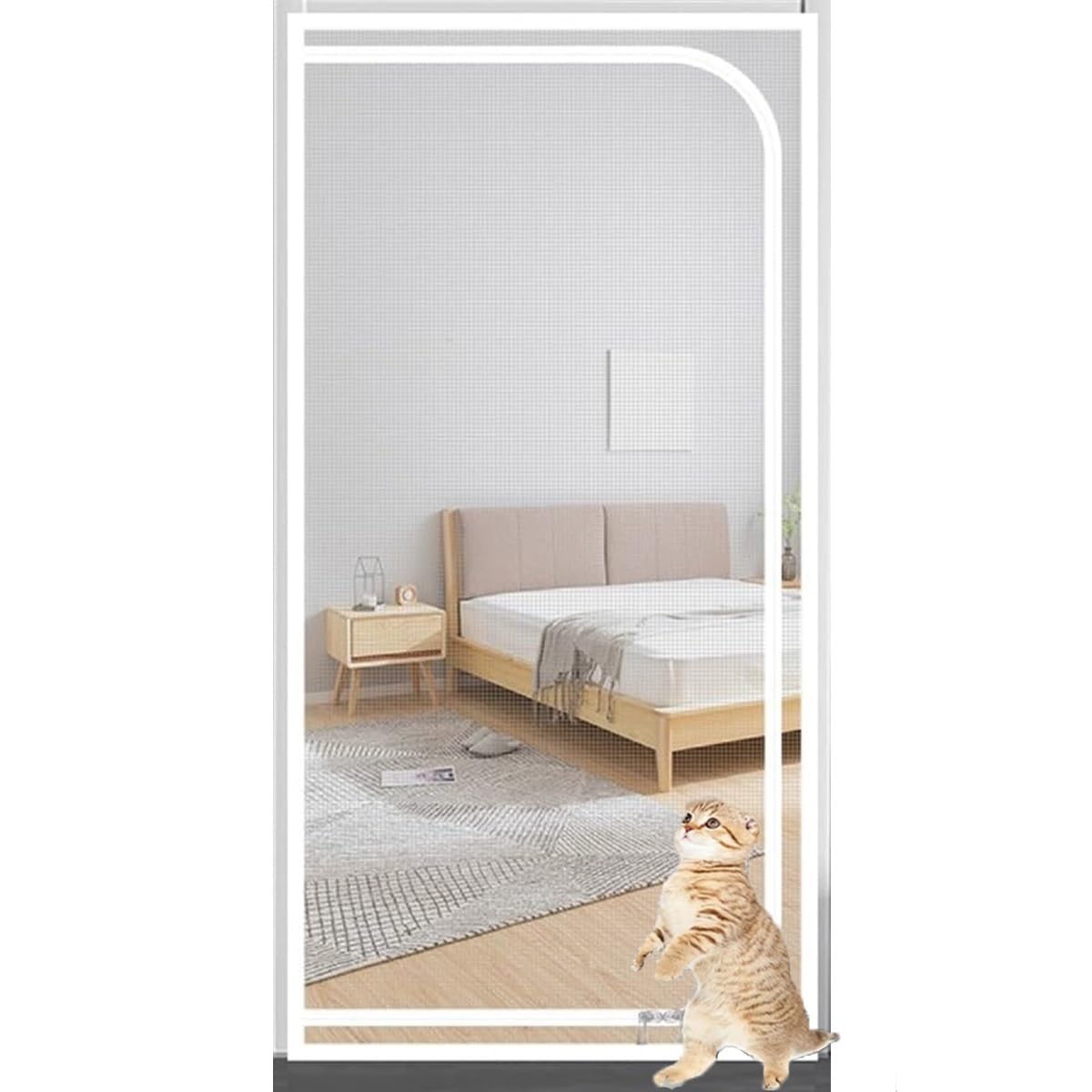 Moustiquaire pour animaux de compagnie rideau magnétique pour porte de terrasse