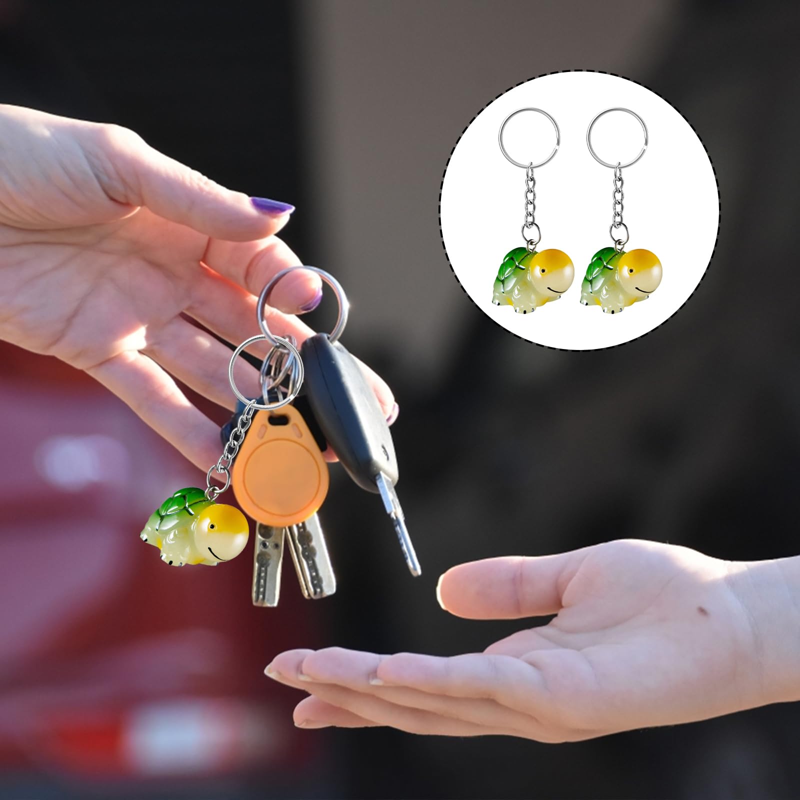 Bewudy 30PCS Split Key Ring with Chain - Image 3