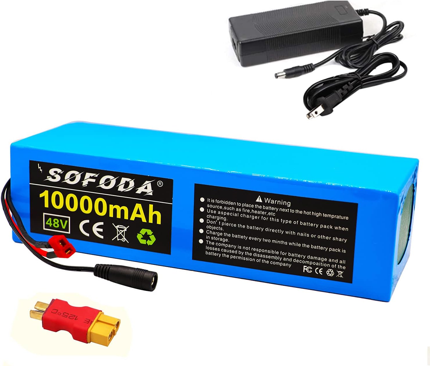 Alalito 48V 10AH Lithium Battery48V Ebike Battery, ebike Battery 48V 10AH, for 250W