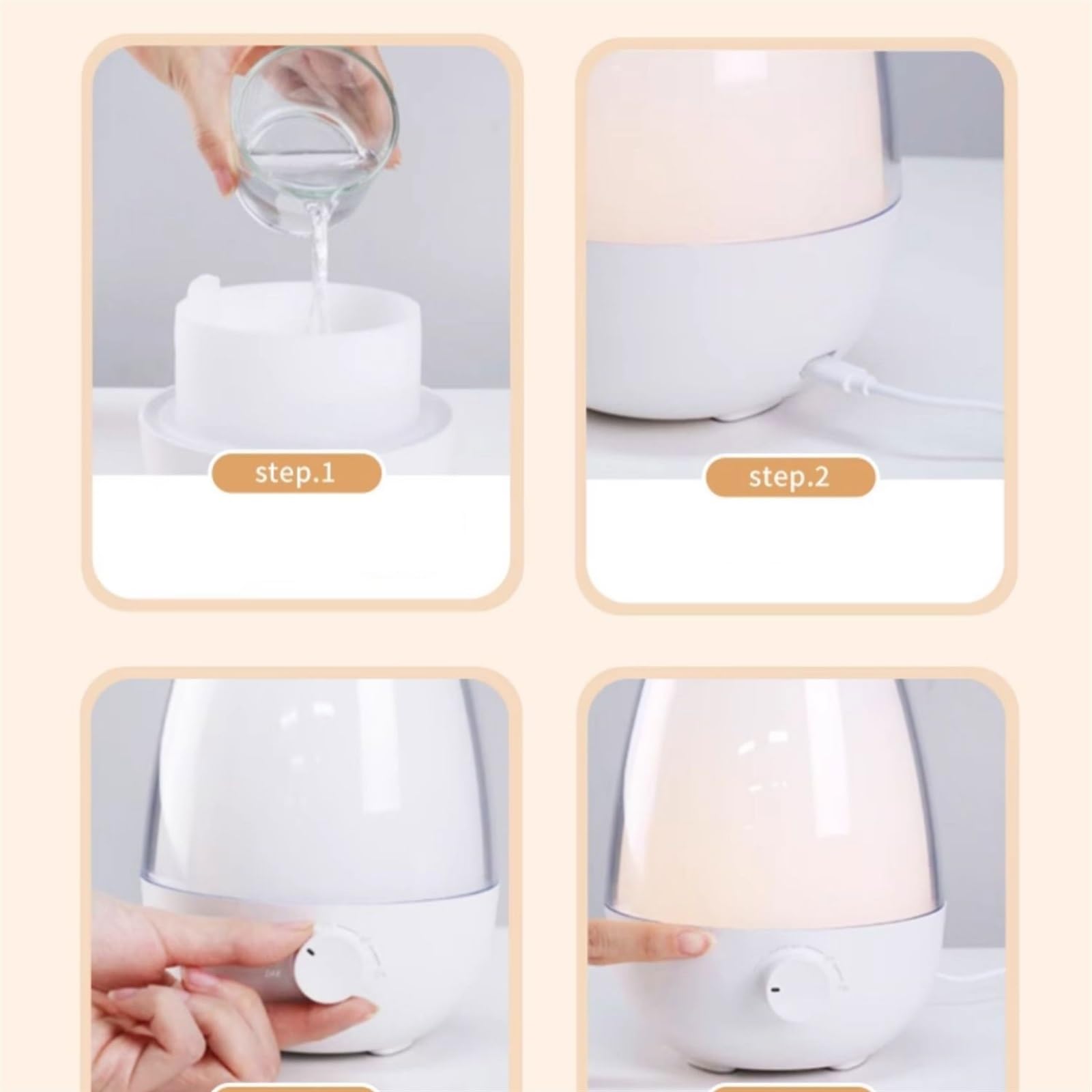 Umidificatore per camera da letto Umidificatore aromatico Casa Camera da letto Nebbia Volume purificazione dell'aria a basso rumore for ufficio Aria condizionata