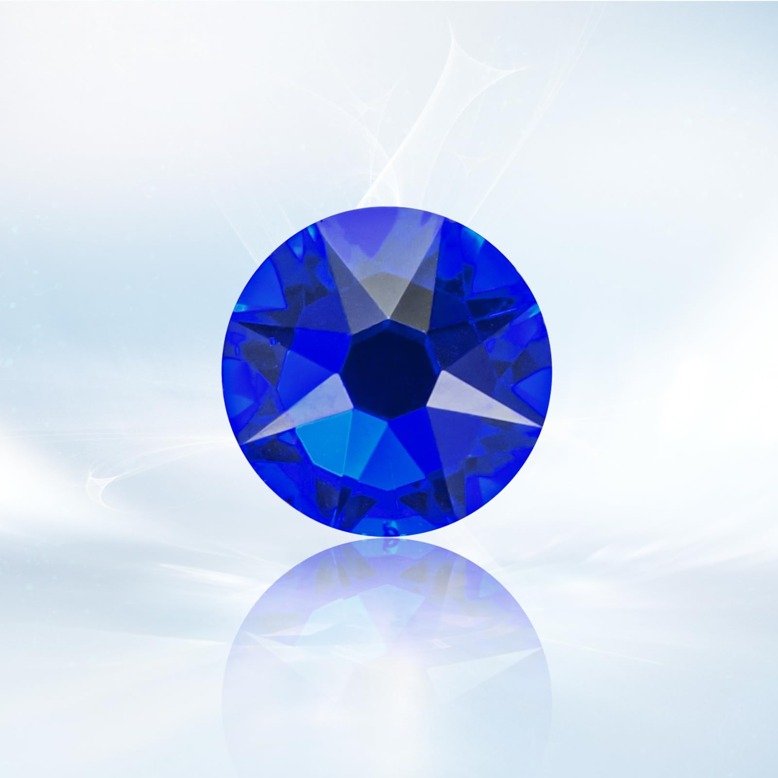 Novani Sapphire/Royal Blue Rhinestones 1440pcs Flat Back Round Rhinestone Style 2088 Sparkly Crystal Gemstones for Nail Art and Crafting SS20,4.6-