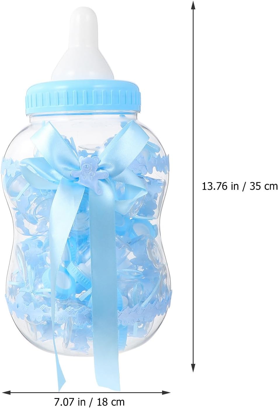 SHINEOFI 31pcs Plastic Candy Boxes Set 1 Large Milk Bottle 30 Small Bottles Creative Candy Containers for Wedding Decoration and Festival Occasions