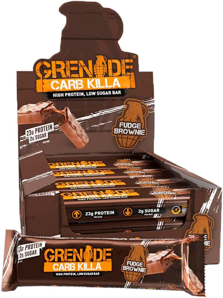 GRENADE Carb Killa Bar Fudge Brownie 12x60gm 12 count Amazon.ca