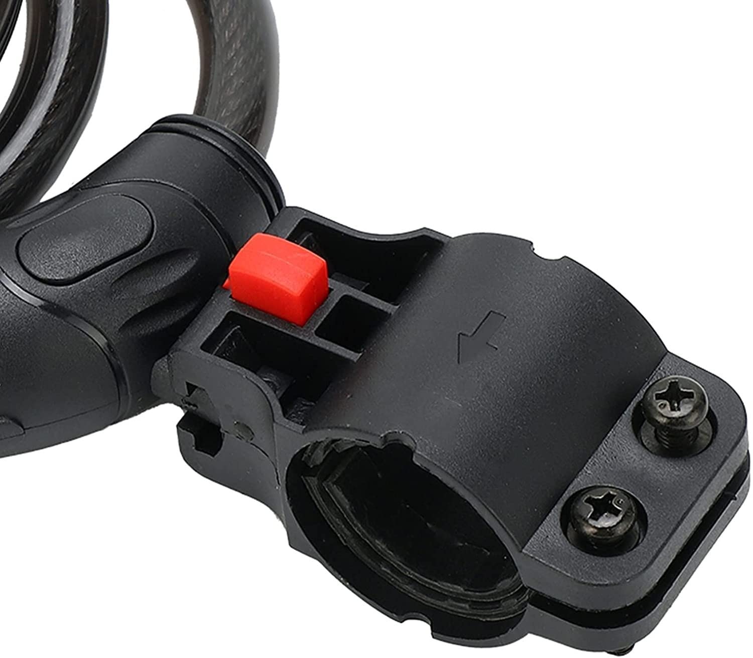 Candado de combinación para Bicicleta, con contraseña de 5 dígitos, candado de Cable de Seguridad de Acero con Soporte de Montaje, candado de combinación portátil, candado antirrob