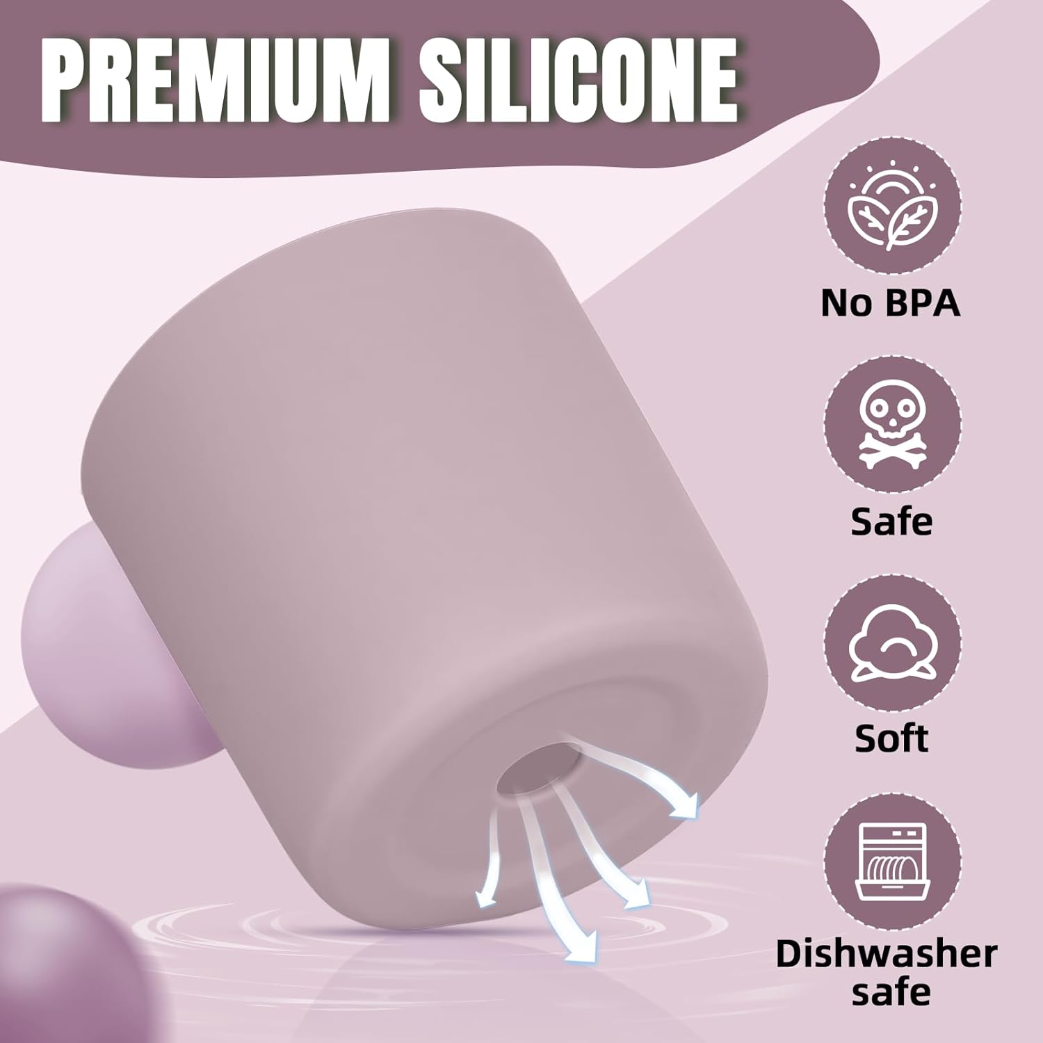 Silicone Higher Boot Compatible with Owala 30oz & 40oz FreeSip Sway Bottles & Tumblers, Large Protection Anti-slip Bottom Cover Sleeve for Freesip Sway Tumbler and Bottle - Image 4