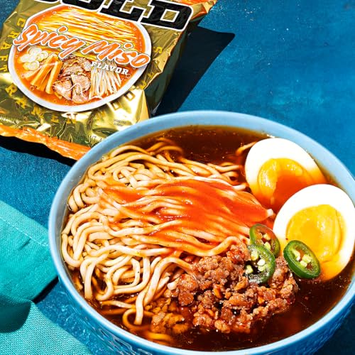 Image of Maruchan Gold Spicy Miso Craft Ramen Noodles, Restaurant Quality Instant Ramen, 4.21 Oz, 5 Count (Pack of 2)
