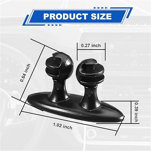 Miniatura 2 de Clips para cables de automóvil, clip de línea de cable adhesivo fuerte, organizador de cables multiusos, soporte de cable de carga para automóvil,