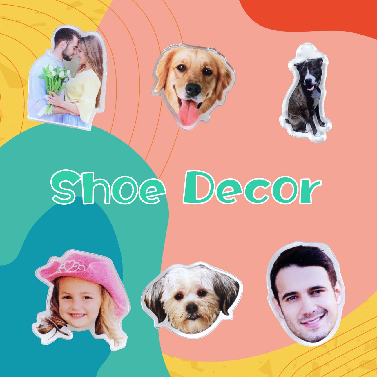 Crocs Pins Personalizados, Adornos Acrílico, Charms para Decoración Accesorios, Hombre Shoe Charms, Regalos Cumpleaños Niños