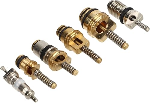 Miniatura 9 de Kit de núcleo de válvula maestra de CA, núcleo de válvula de aire acondicionado con herramienta removedora, núcleos de válvula de refrigeración