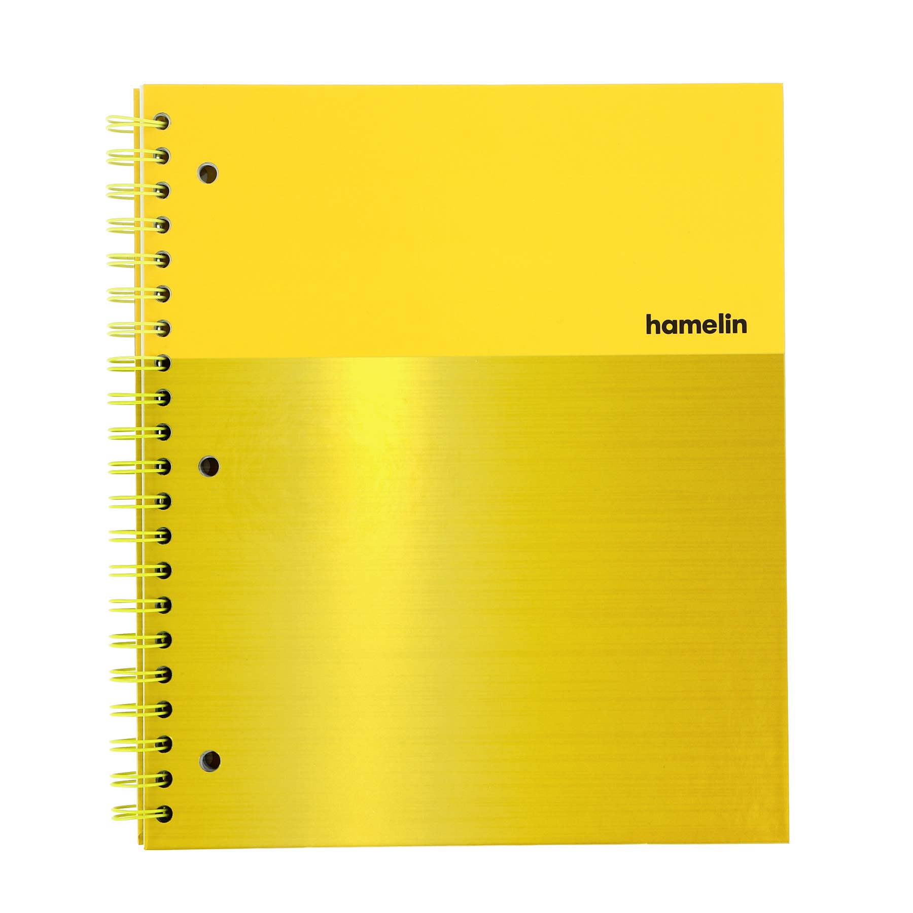 1 oggetto 8,5 x 11 quaderno a righe con rilegatura a spirale. 8.5"x11" SUNSHINE Yellow