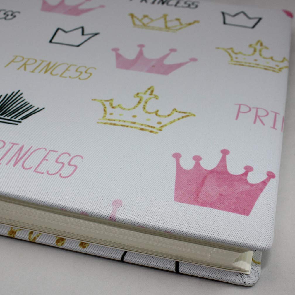 Álbum de fotos Princess con pretexto para niños, álbum infantil para niños, con coronas para princesas