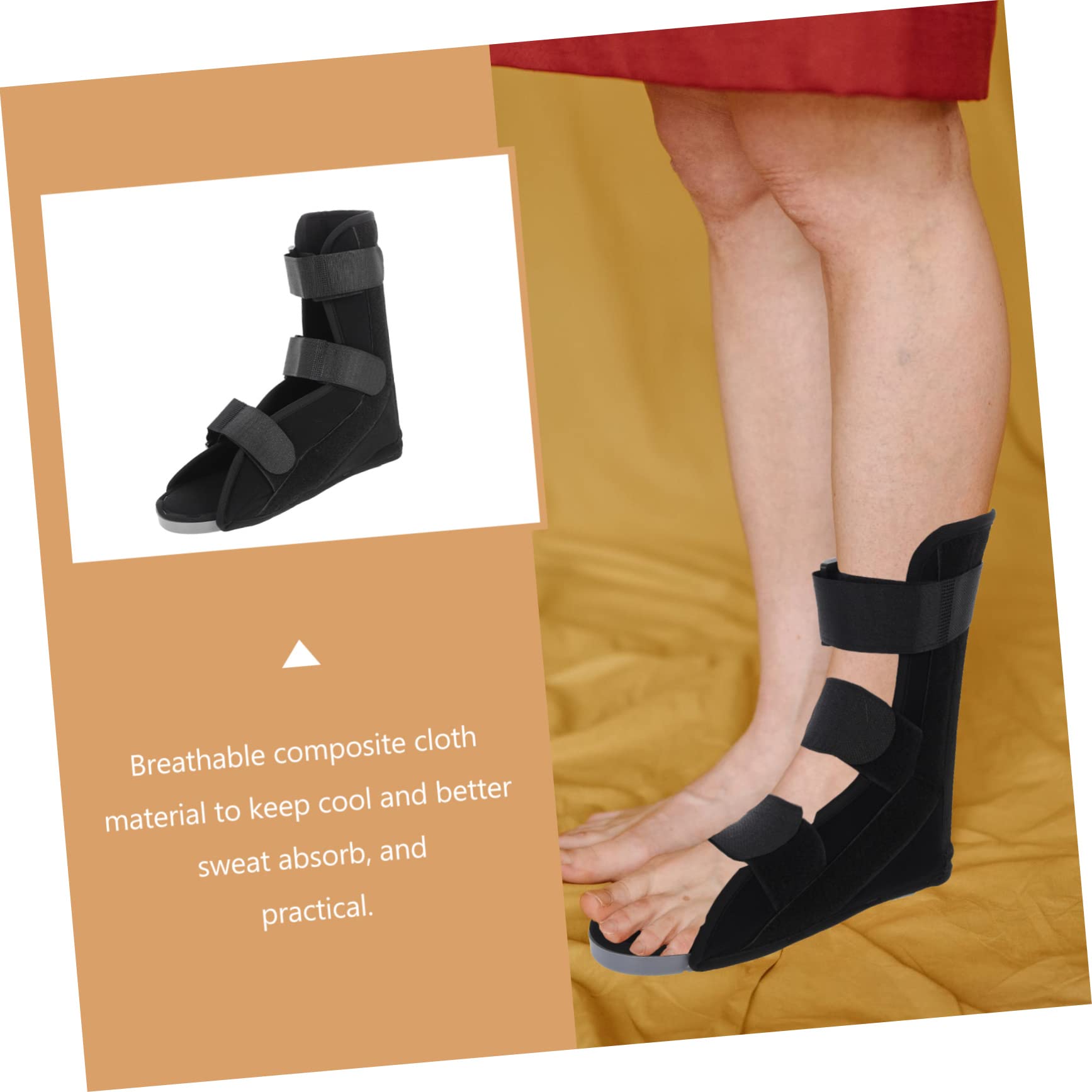 FOMIYES Fracture Boot for Foot and Ankle Walking Boot for Broken Foot Ergonomic Foot Stabilizer Light Weight Support