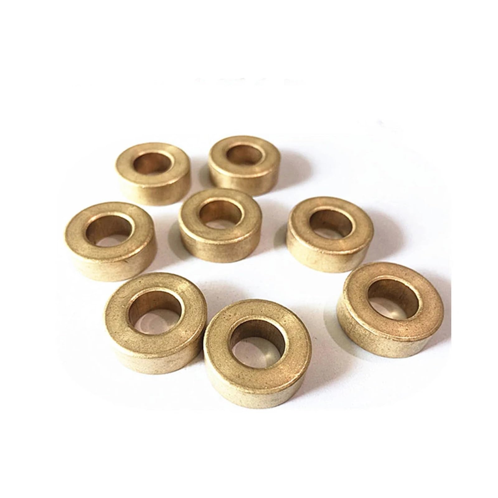 Roulement poreux, métallurgie des poudres, huile, Bronze, douille de guidage, ID 4MM 4x6x4 4x8x4 5 6 8 10MM, Base en cuivre précision, 4/10 pièces(10pcs,4X6X8)