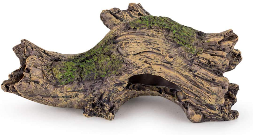 hygger Arredo per Acquario, Acquario Grotta di Resina Acquario Ornamento Tronco di Simulazione per Acquario Paesaggistica Decorazione (Tronco)