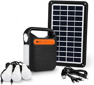DRUMSTONE { 2026 Brings 5 Years Warranty } Solar Emergency Light Kit Rechargeable Portable Lighting System for Home Power ... Price In India