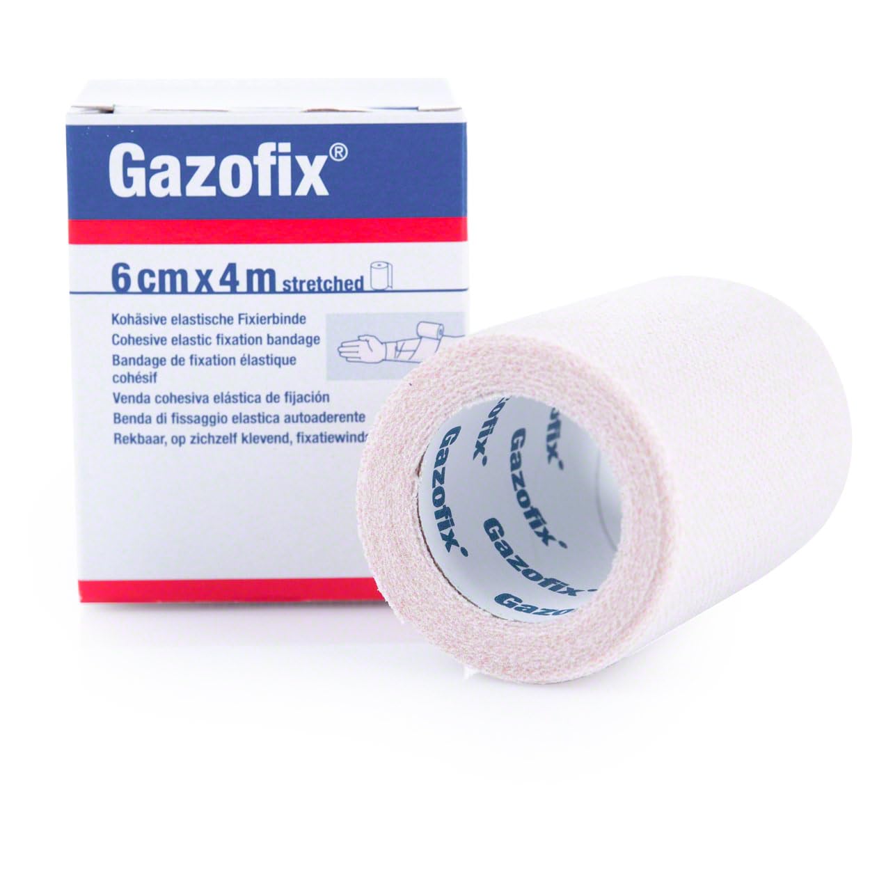 BSN Gazofix, 4 m x 6 cm, neutralny, 10 sztuk, neutralny