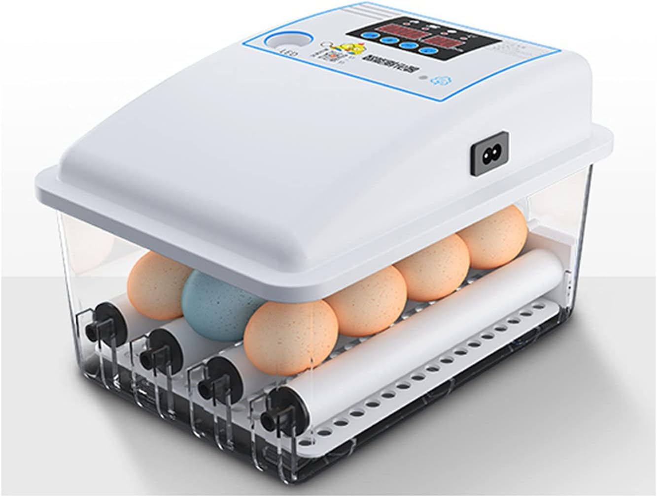 6-176 Egg Incubator Fertilized Duck Egg Hatching Chicken Egg Incubator Automatic Tutomatic Egg Turning Brooder (24pcs Single Supply) (12pcs Single Supply)