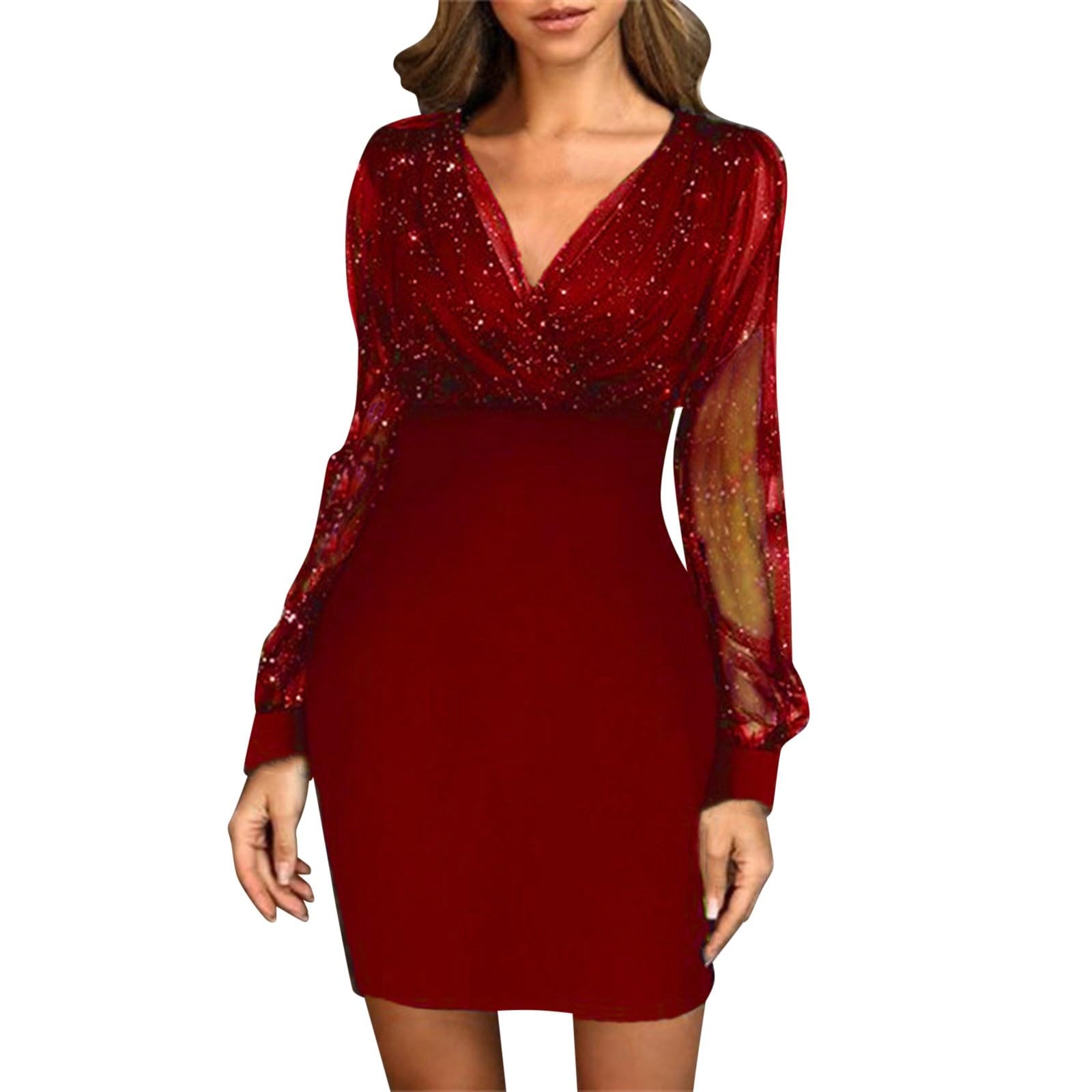 Robe sexy à paillettes noire sublimez votre silhouette sans complexe - 7