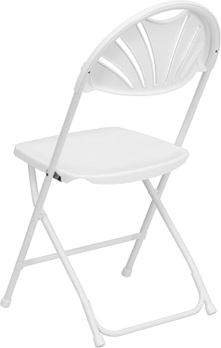 Miniatura 111 de Flash Furniture HERCULES Series - Silla plegable con respaldo de plástico de carbón de 650 libras, 8 unidades Carbón vegetal,Negro
