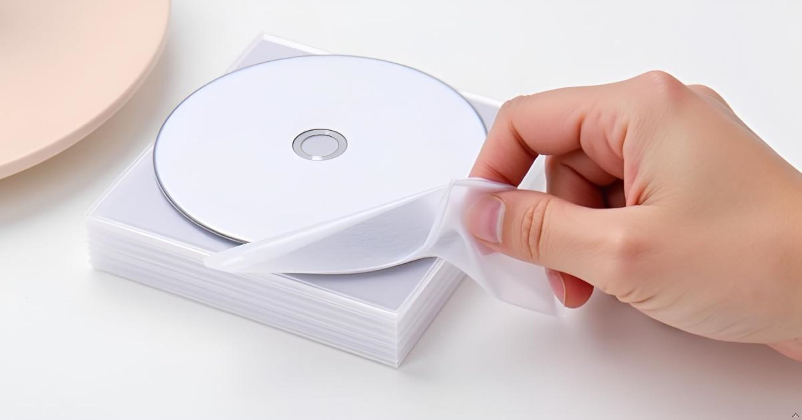 100X Koszulki na płyty CD DVD Blu-Ray | przezroczyste, PVC, z klapką zamykającą | Ochrona przed kurzem, widoczność napisów, praktyczne przechowywanie płyt Cd Dvd Sleeves