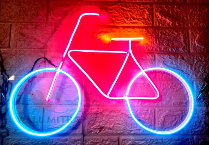 LUXURY SIGN INDIA Cycle LED Neon Sign/Light, Decor for Room Wall, Decorative Light, For Party, Bedroom, Living room, Bar (20X15)-picture-18
