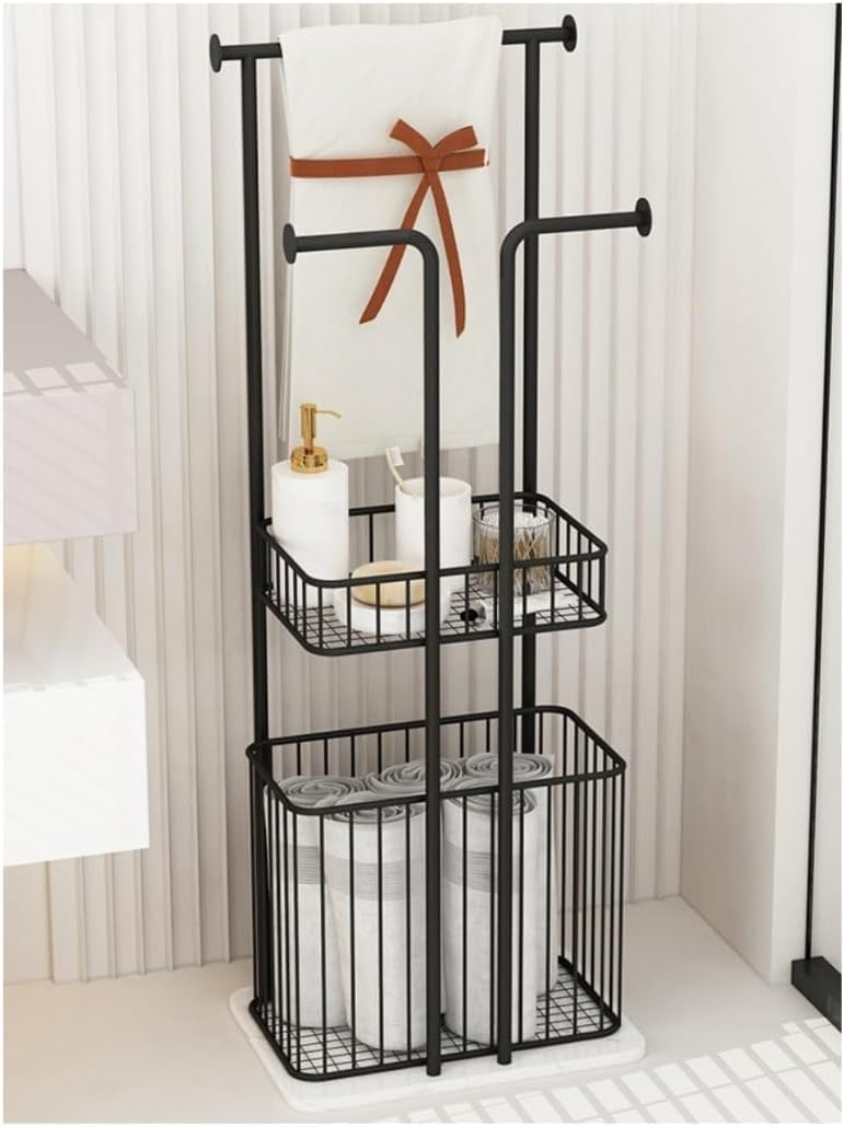 Porte-serviettes autoportant pour sécher le linge sans percer de mur