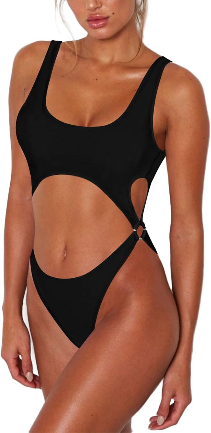 Sovoyontee Women's Sexy One Piece Swimsuits Cheeky Thong Bikini Bathing Suit - Image 3