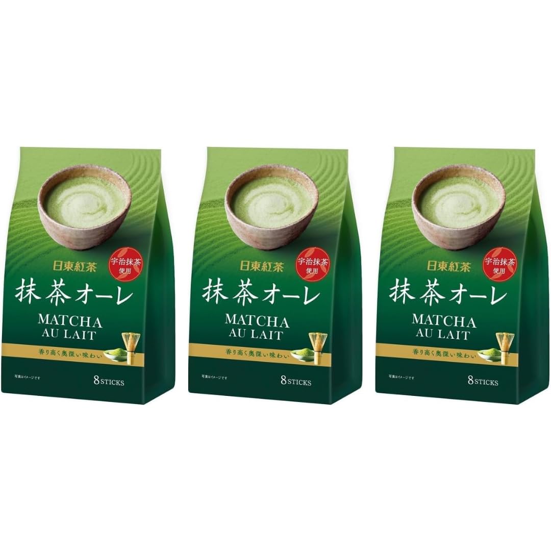 Amazon.com : Nitto Matcha au Lait – 3 Pack (8 Sticks Each