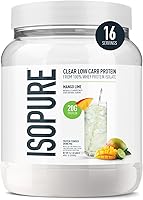 Vista 18 de Isopure - polvo de proteína de suero de leche con sabor a fruta ligera refrescante