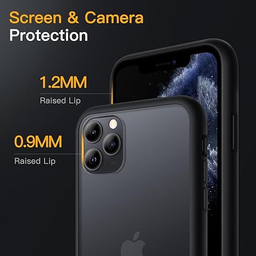 Miniatura 5 de JETech Funda mate para iPhone 11 Pro Max de 6.5 pulgadas, a prueba de golpes, protección contra caídas de grado militar, cubierta trasera