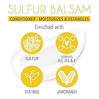Vista 7 de SULFUR BALSAM Acondicionador - Hidratante y desenredante natural - Cuidado del cabello y el cuero cabelludo - Suave y eficaz