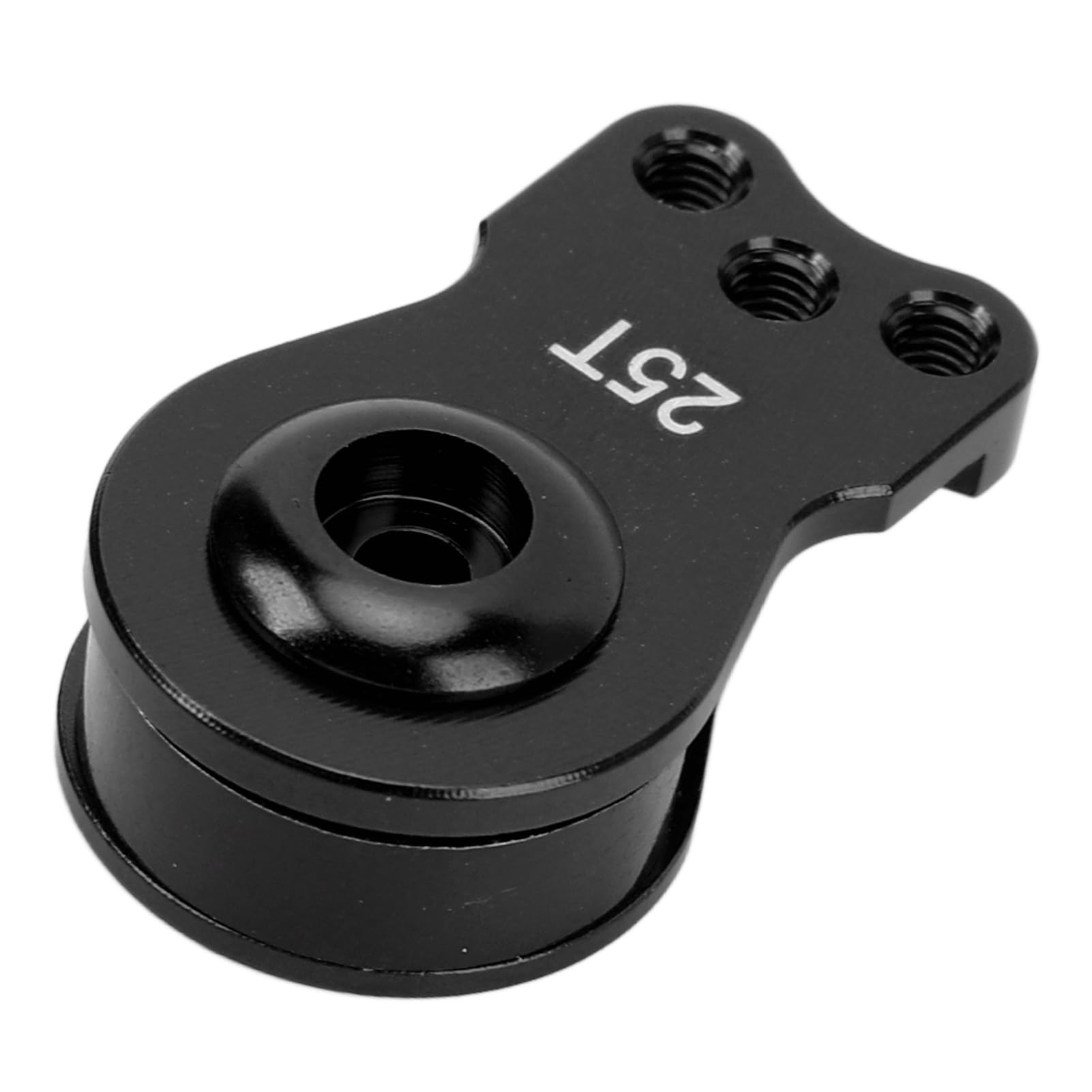 RC Servo Saver, Lekki, Uniwersalny Serwomechanizm ze Stopu Aluminium o Wysokiej Dokładności 25T z zamienną osłoną Przekładni do Samochodu RC 1/10 (BLACK)