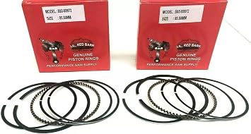 2 Piston Ring Sets for Briggs 54 & 61 Cu in V Twin 809972