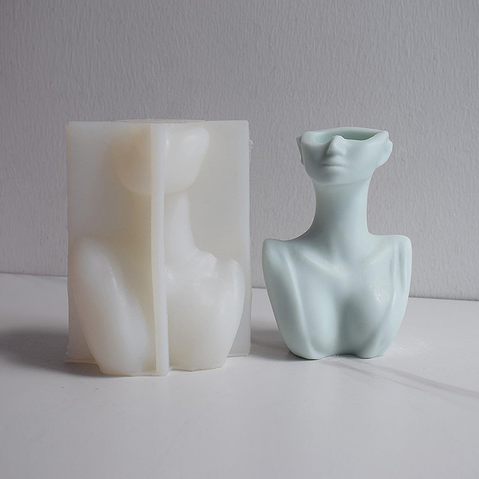 Molde de silicona para hornear de chocolate, diseño de flores 3D, para manualidades, jabón reutilizable, suministros de yeso, hogar, retrato abstracto, forma de flor