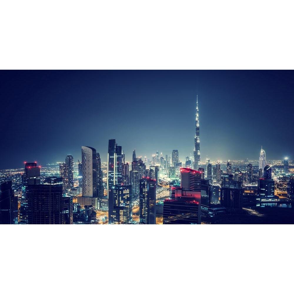 Pitaara Box Dubai Cityscape, United Arab Emirates | Peel & Stick Vinyl Wall Sticker for Bedroom & Living Room | 50 x 26.3 inch (127 x 67 cms) (B071G8DM5V) Amazon Price History, Amazon Price Tracker