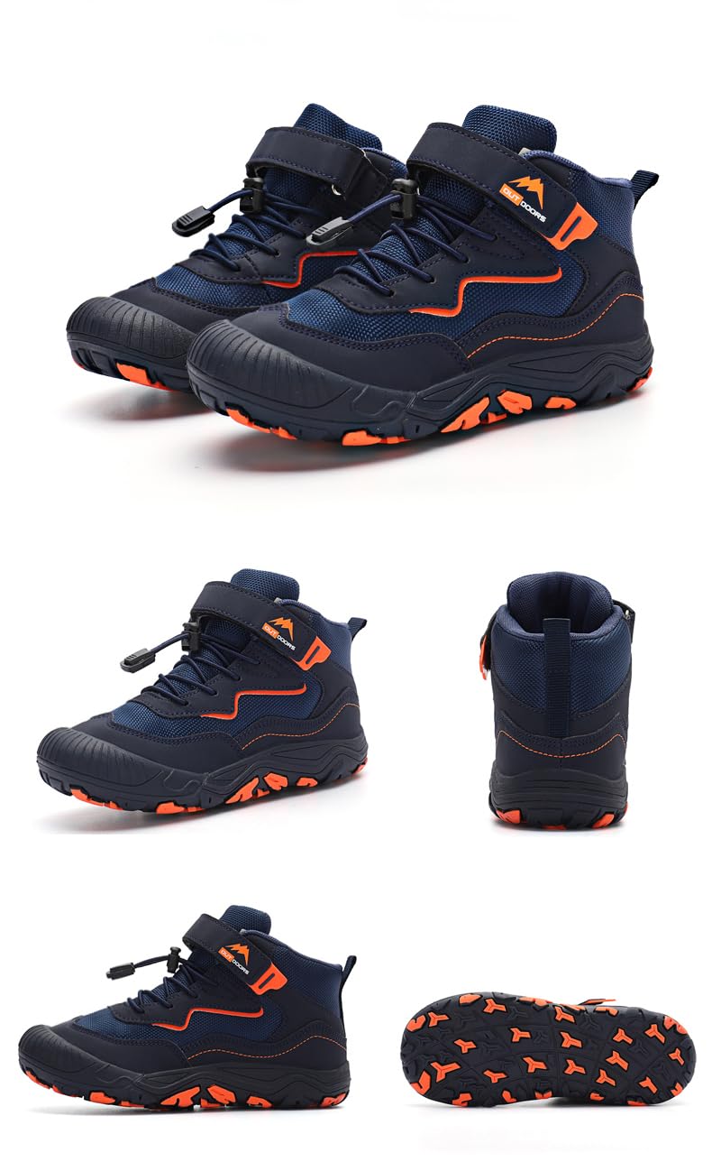 Zapatillas Descalzas Niños Trekking Barefoot Minimalistas Ligeras Transpirable Mid Hiking Shoes Unisex 28-37 EU