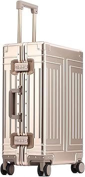 review MBETA All-Aluminum Magnesium Alloy Luggage Female Male Aluminum Alloy Trolley case Aluminum Frame 26-inch Metal Suitcase 24-inch Password Suitcase