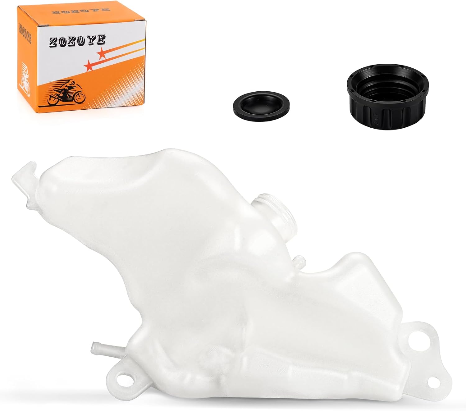 Radiator Overflow Coolant Water Tank w/Cover For Kawasaki ER-6n ER650C 2009-2011 43078-0052