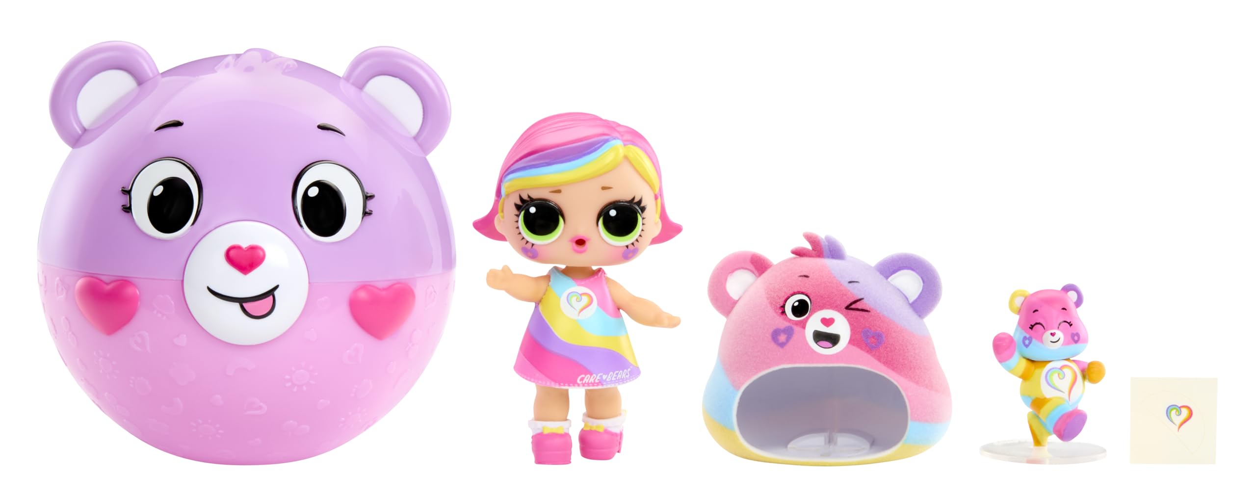 L.O.L. Surprise! Loves Care Bears™ Tots Doll – Collectible Dolls with Care Bears-Inspired Fashions, Accessories & Mini Felted Bear – Surprise Ball with Character Badge – Assorted Styles – Ages 4+ - 4