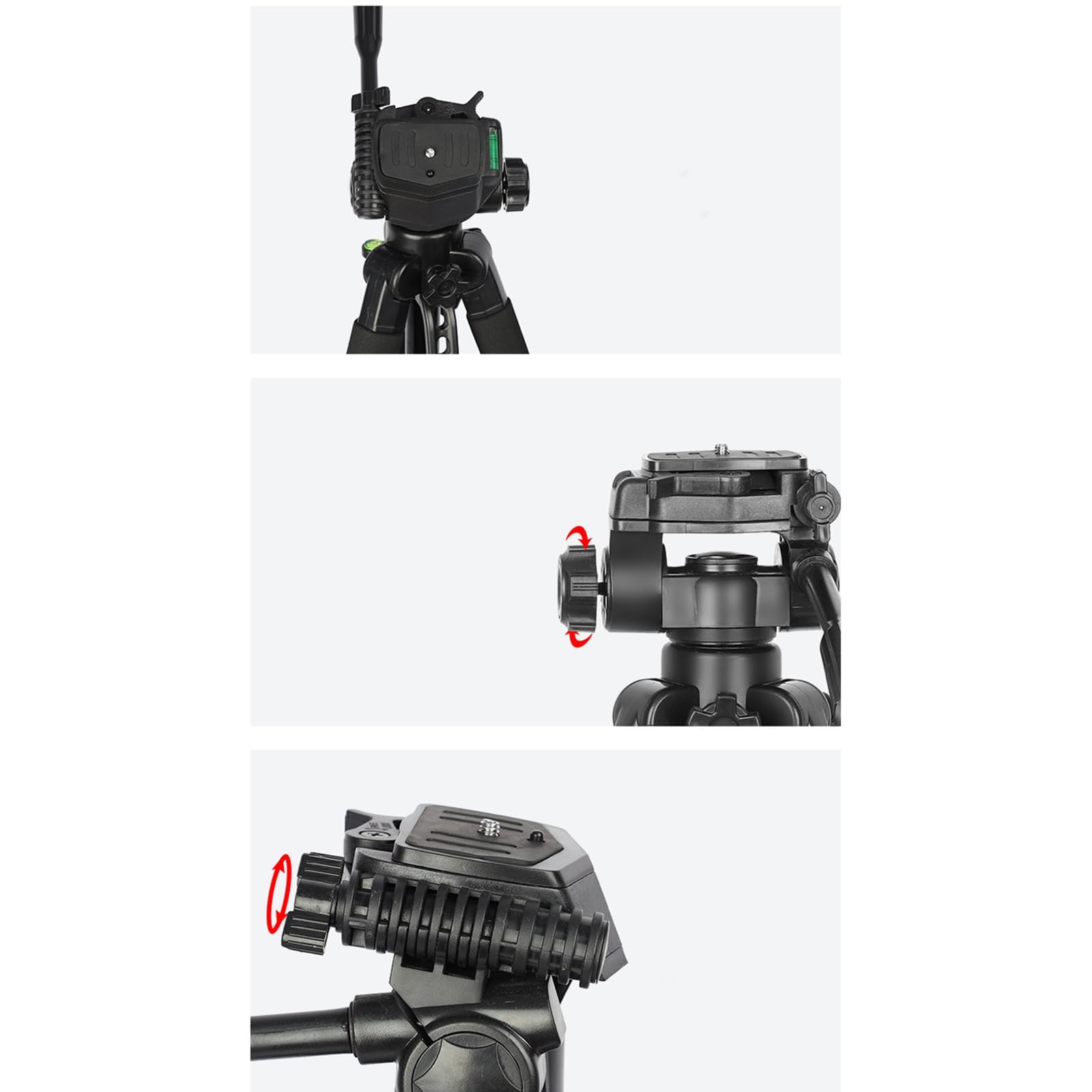 Trípode para Teléfono Soportes for trípode for cámara Fotografía de Estudio Trípodes for Retratos fotográficos para Uso Diario(5-Section)