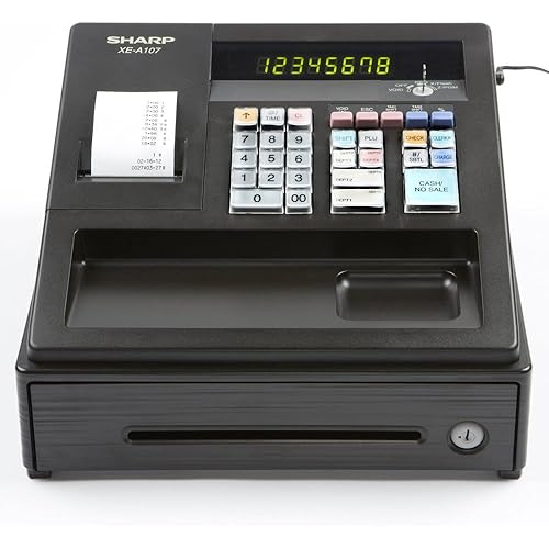 Sharp XE-A107 Cash Register 8 depts (XE-A107)