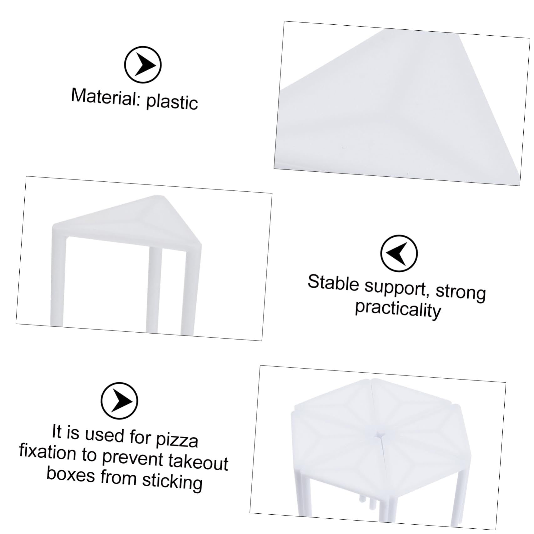 PartyKindom Pizza Riser Stands 100pcs Pizza Holder for Serving Table Restaurant Catering Supplies