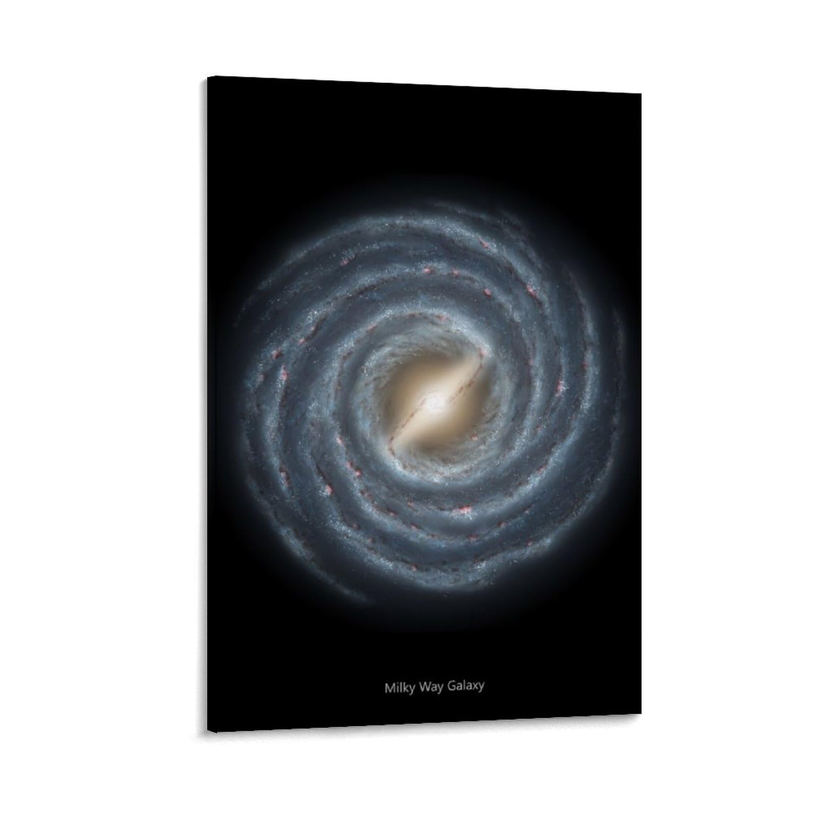 Papient Frame-Milky Way Galaxy Milky Way Galaxy Space Poster Office Room Decor Cosmic Starry Sky Wall Art Posters For Wall Decoration 24X36inch(60X90cm)